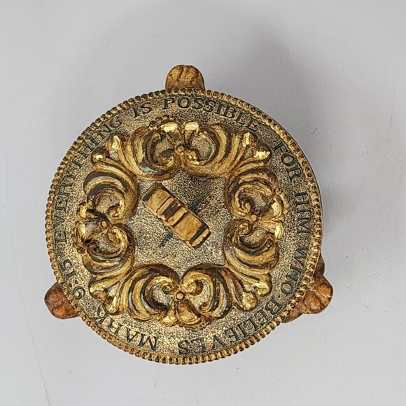 Sienna Jeweled Prayer Box‎ With Cross & Inspirational Text - Picture 4 of 9